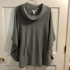White House Black Market cowl neck poncho sweater